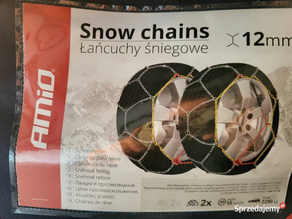 Łańcuchy śniegowe Amio KN 130 mazowieckie Józefosław