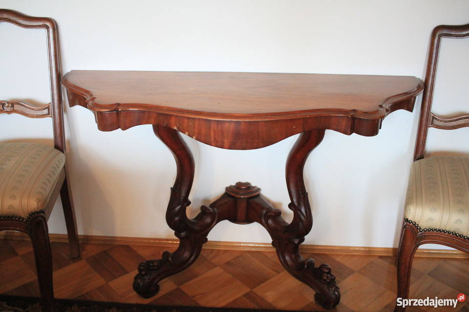 Konsola dwa stołki piękne i stylowe śląskie Pszczyna sprzedam