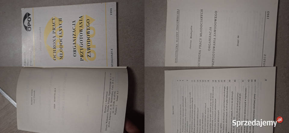 Pierwsze wydanie 1993 Ochrona pracy młodocianych Antykwariat wielkopolskie Łęczyca sprzedam