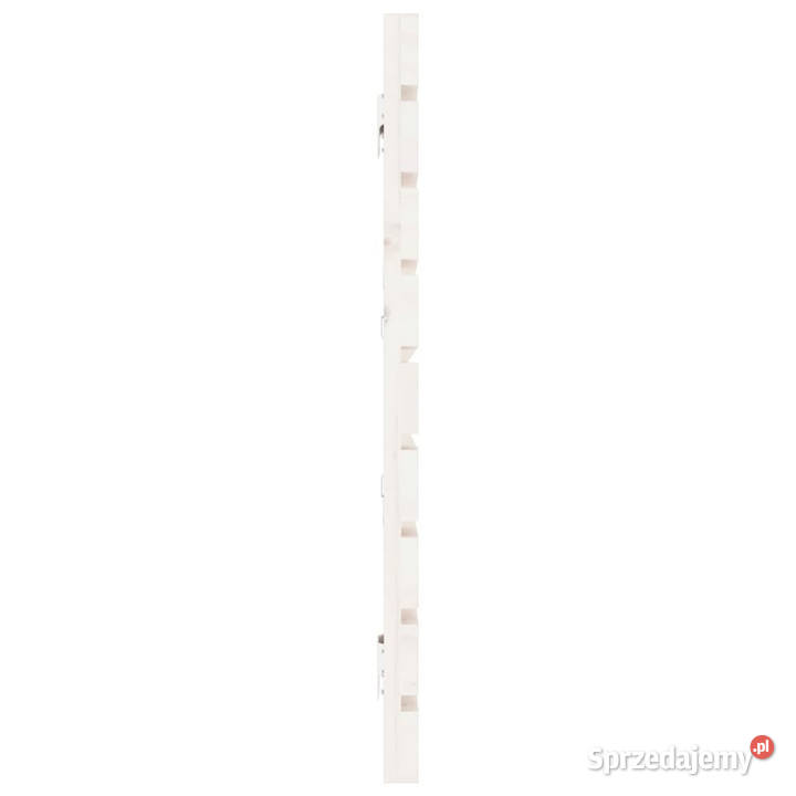 Wezgłowie łóżka białe 166x3x63 lite drewno Warszawa
