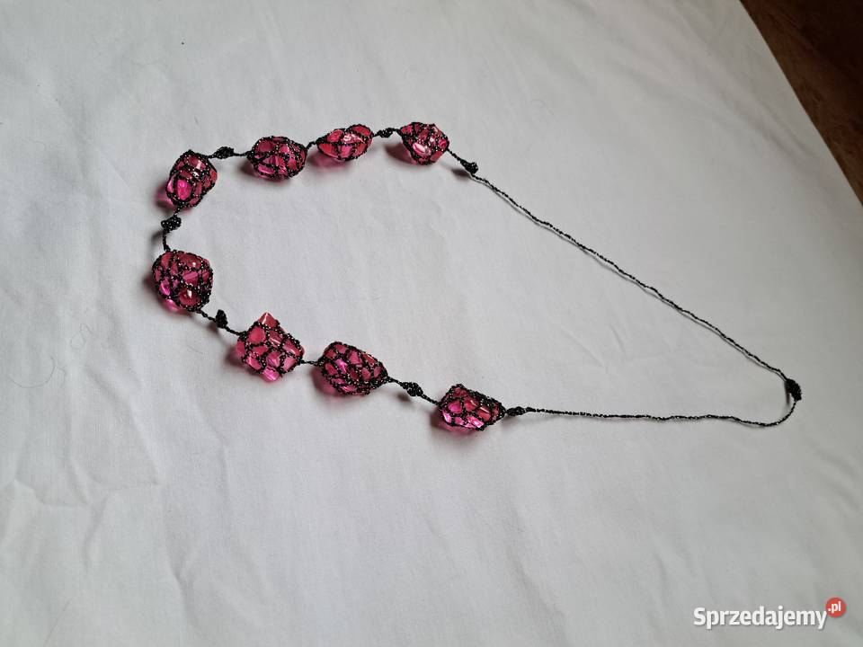 Naszyjnik handmade z kamieniami Dla kobiet