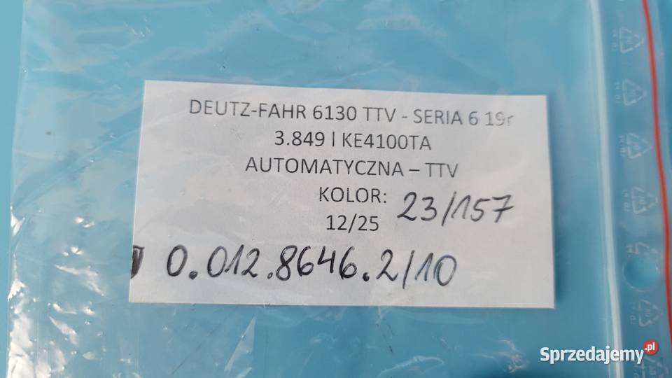 DEUTZFAHR 6130 TTV POŁĄCZENIE MOCOWANIE Elektryka i zapłon Kolno