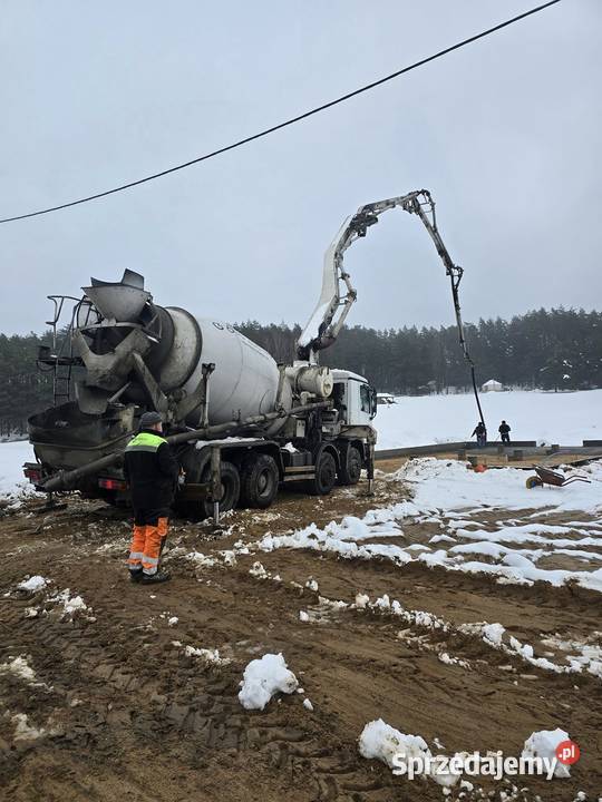 Beton transport pompowanie posadzki budowa warmińsko-mazurskie Braniewo sprzedam