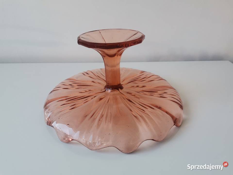Stara patera owocarka szkło Art Deco Katowice
