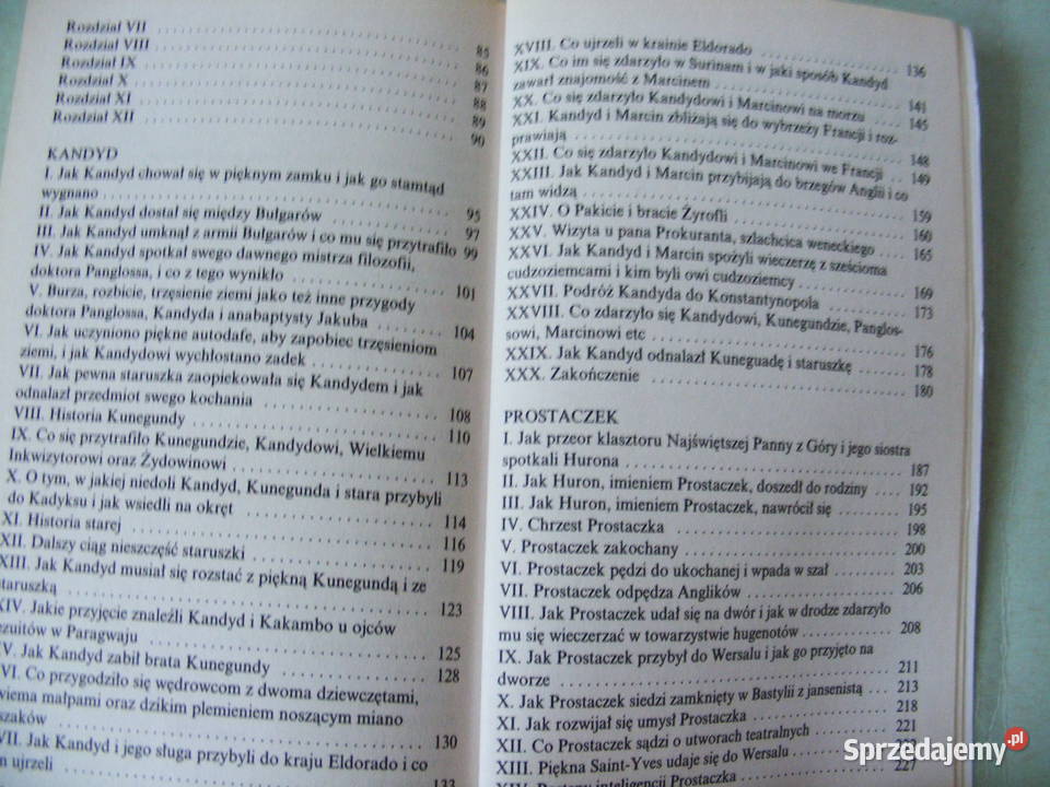 Powiastki filozoficzne Wolter Jedność filozofii Oborniki Śląskie