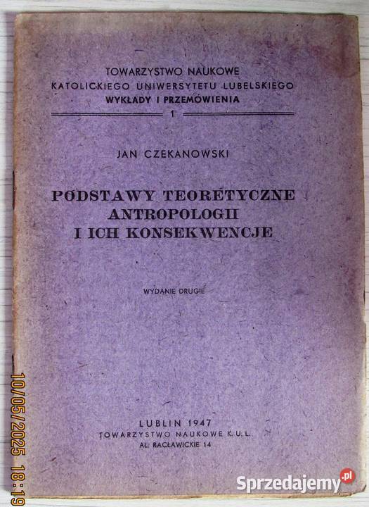 Wykład prof JCzekanoeskiego o podstawach lubelskie