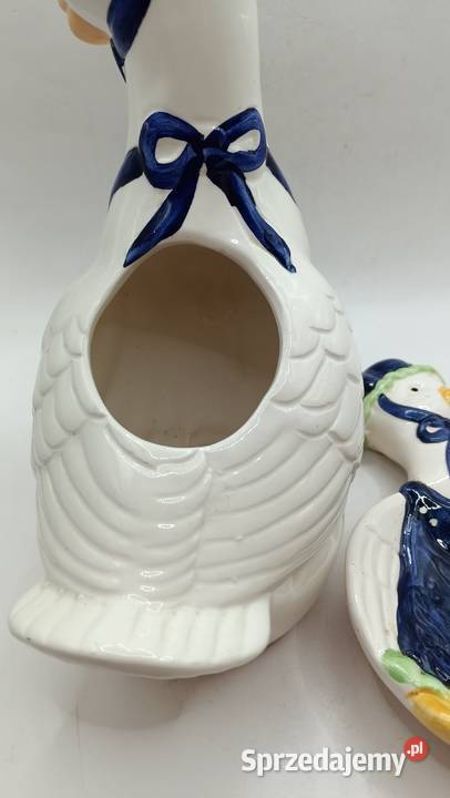 Figurki ceramiczne ptaki kaczki pojemnik i Zamość sprzedam
