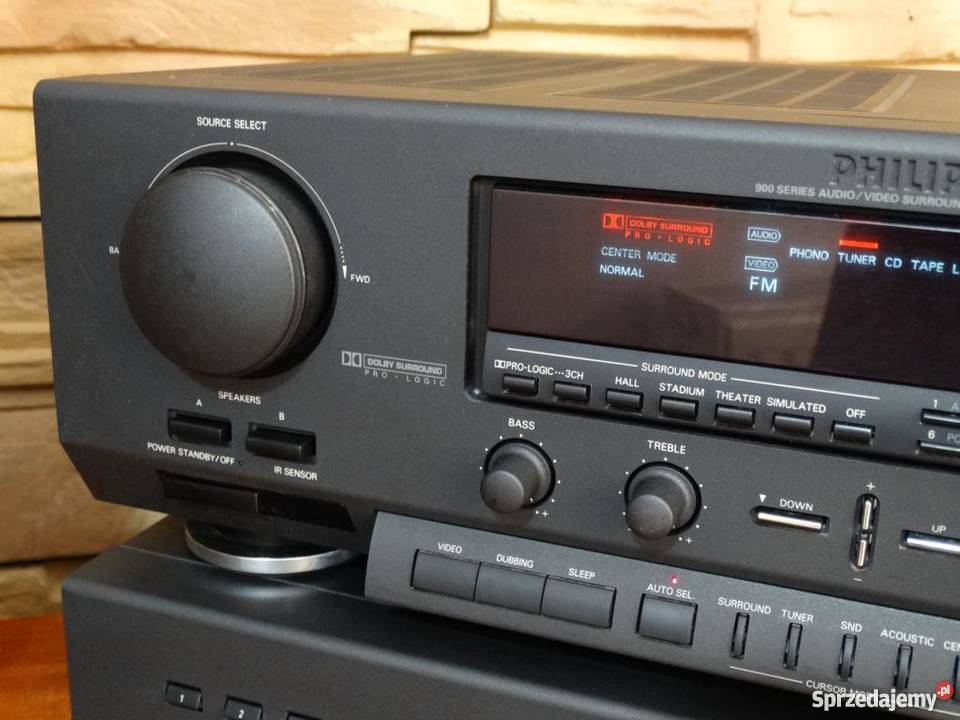Amplituner Philips z CD mocny i sprawny 460 wat Jasło