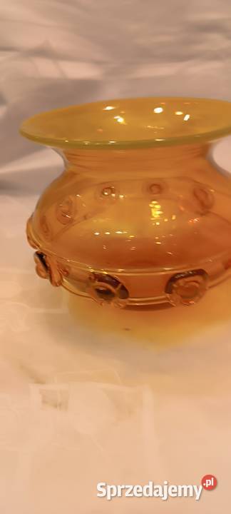 Wazon żółty Krakowski Instytut Szkła Kraków