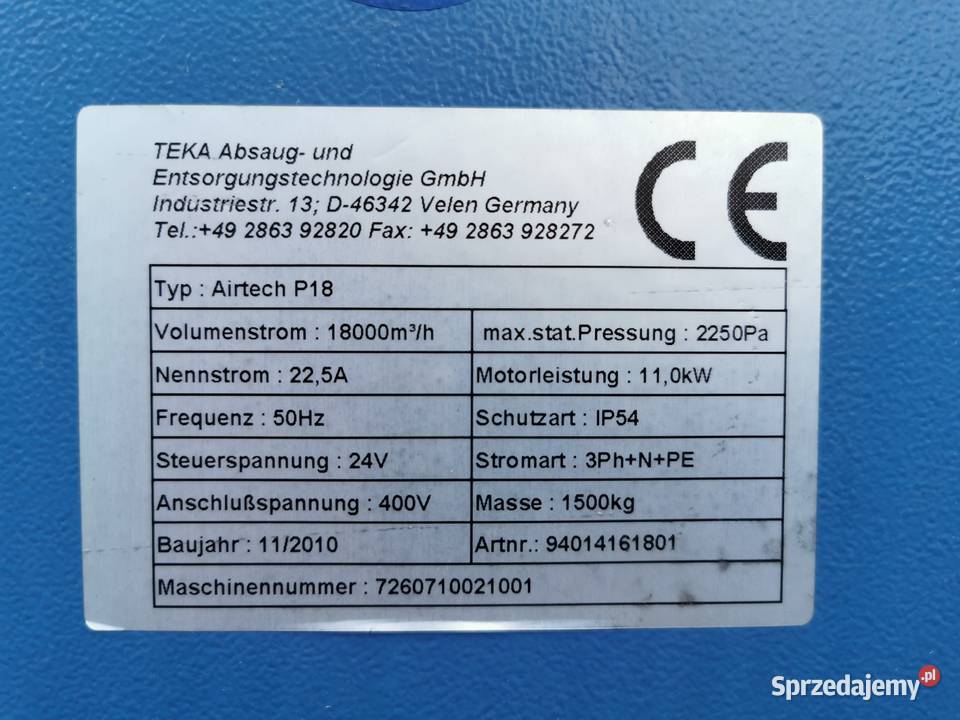 Odciąg pyłu filtrowentylacja wyciągdymu Zdziechowice
