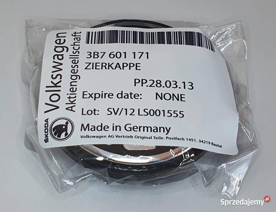 dekielki SKODA 65mm ASO kapsle 4 oryginalne łódzkie