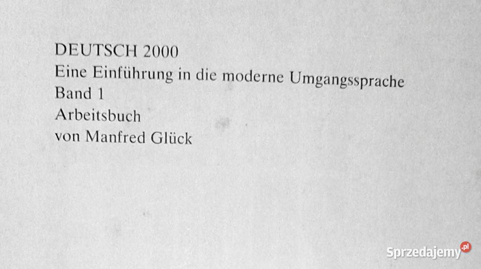 Drutach 2000 Band 1 Arbeitsbuch Manfred Gluck lubelskie Chełm sprzedam