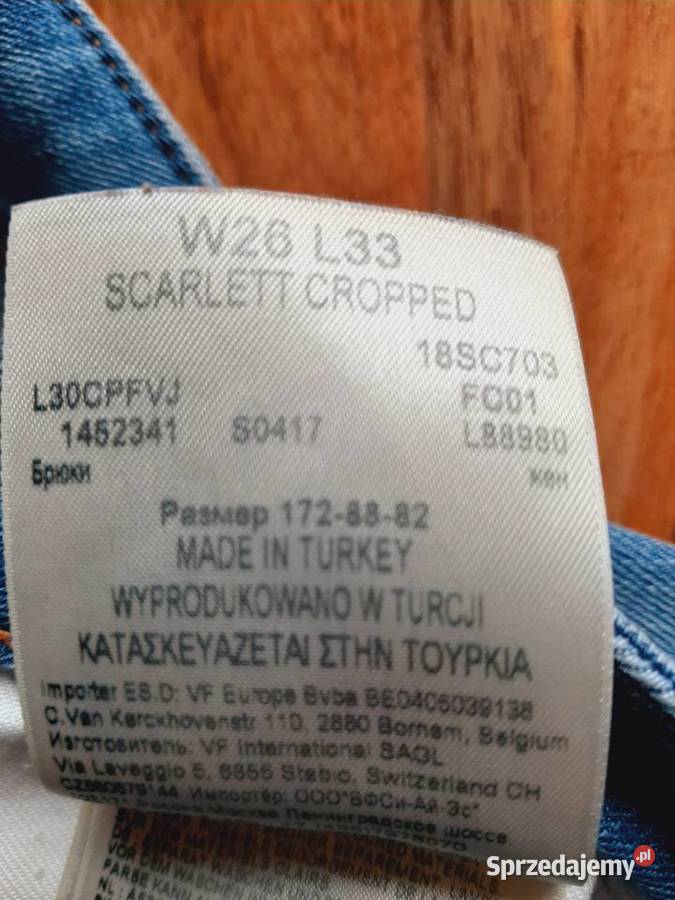spodnie lee dziewczyny z suwakami w nogawkach Spodnie Sandomierz sprzedam
