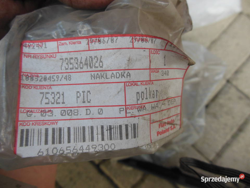 FIAT PANDA II LISTWA ZDERZAKA TYŁ TYLNA Kozy sprzedam