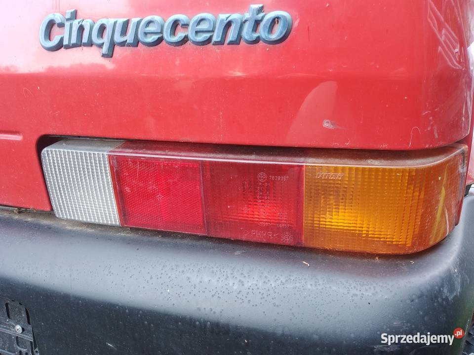 Fiat cinquecento lampa tylnia lewa prawa tył Części samochodowe pomorskie Liniewo