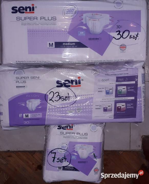 SENI pieluchomajtki M średnie na rzepy 1 mazowieckie