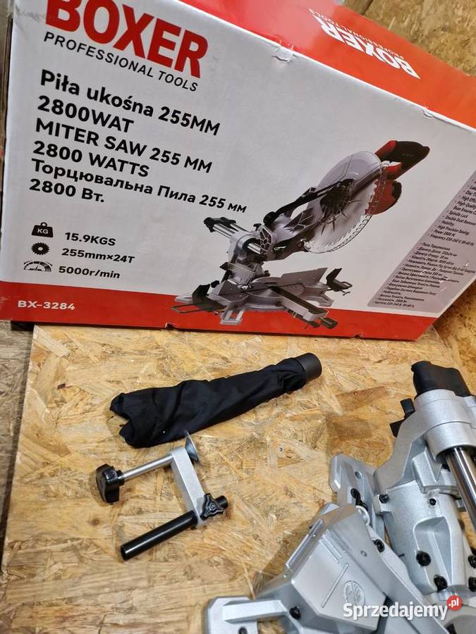 Precyzyjna piła ukośna z laserem i posuwem 255 wielkopolskie sprzedam