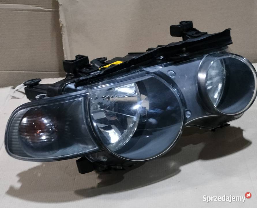BMW E46 Compact lampy przednie komplet osobowe Lampy przednie wielkopolskie