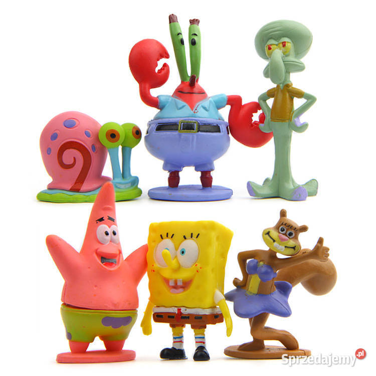 Zestaw figurki Spongebob 6 Nowe Skalmar Gacuś mazowieckie Milanówek