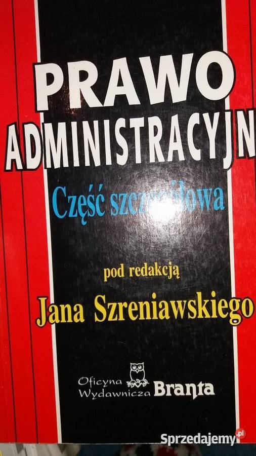 Prawo administracyjne antykwaryczne książki sprzedam