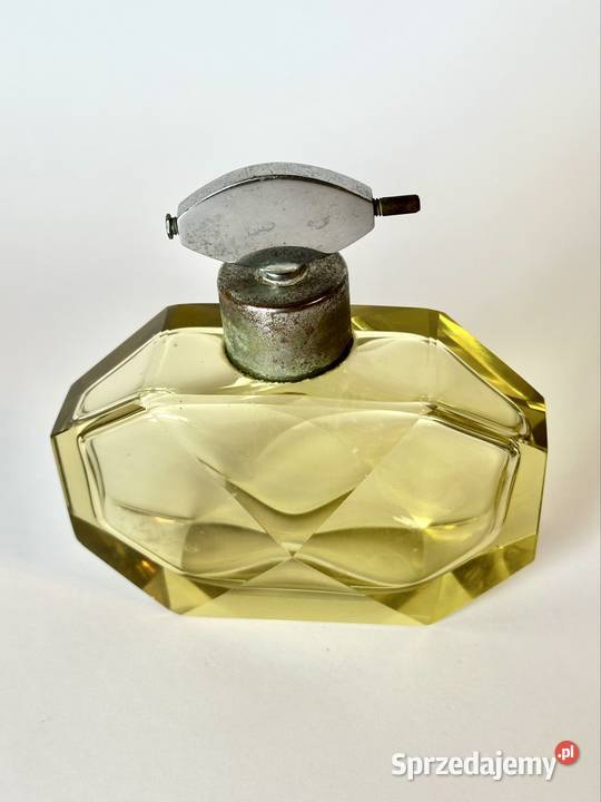 Stary flakon czeskie szkło Art Deco Porcelana i szkło Warszawa