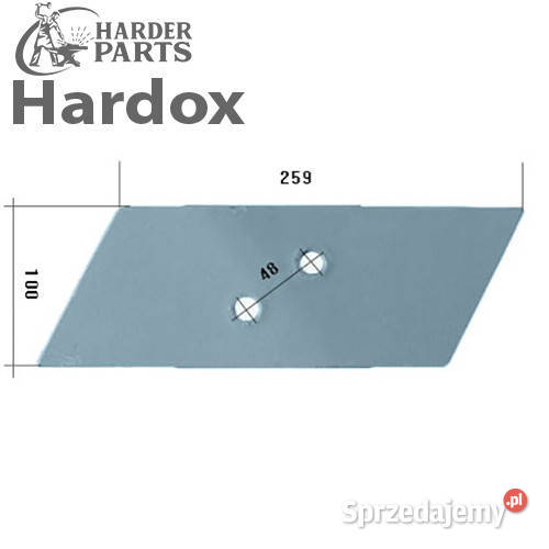 Dłuto 100hektarów HARDOX 94608P części do pługa Suwałki
