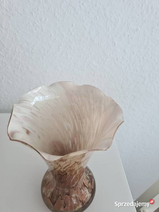 Kolorowy wazon zloty kolorowe szkło sprzedam