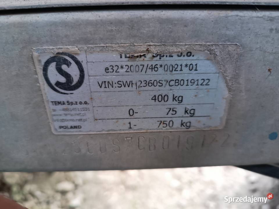 Przyczepka Lekka burtowe Brudzów