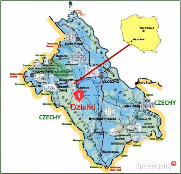działki z warunkami zabudowy Polanica Zdrój Paszków