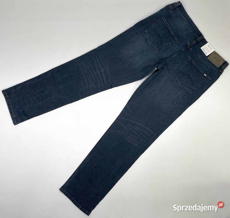 Spodnie męskie jeansy Mustang Tramper Tapered niebieski Odzież codzienna