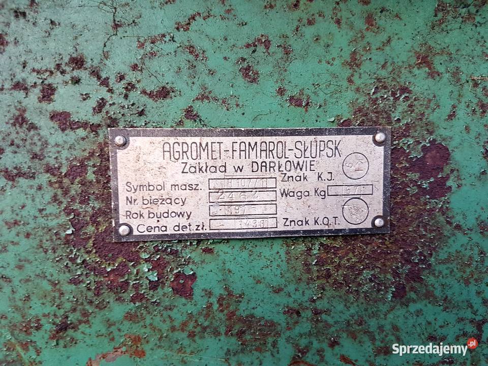 Rozdrabniacz Bartosz do ziemniaków buraków i Dąbrowa Tarnowska
