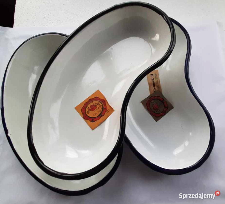 PRL nowa Medyczna miska nerkowata 22 OLKUSZ Łódź