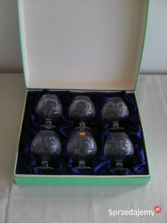 kieliszki kryształowe komplet 6 w pudełku Warszawa