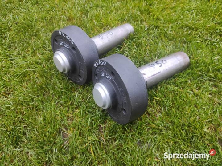 Oś fi50 Solidne zeliwne piasty z busa 4x100 Przyczepy rolnicze śląskie Kłobuck