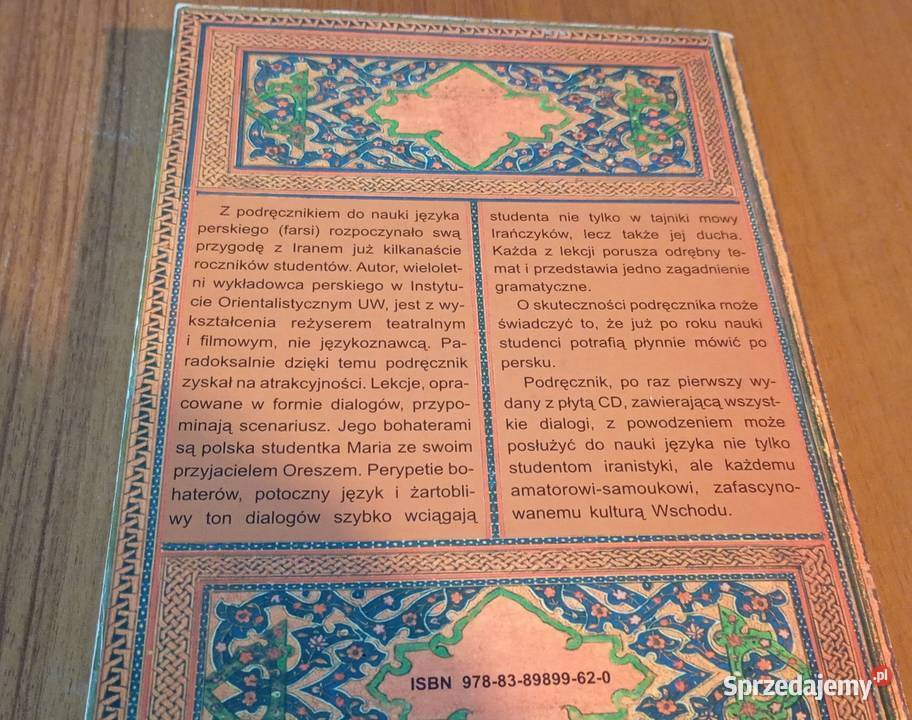 Język perski Cz 1 początkujących Kaweh Pur tradycyjny podręcznik Gdańsk sprzedam