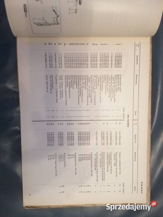 Katalog Części nieuszkodzony