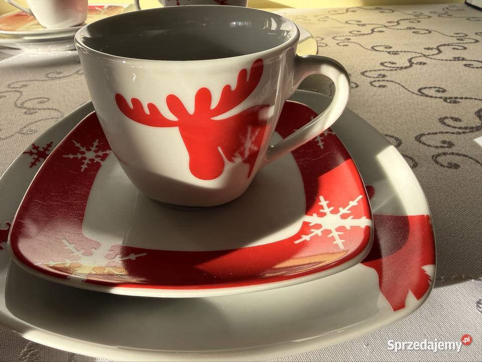 Świąteczny Serwis Kawowy CreaTable 18 el Renifer Czerwionka-Leszczyny