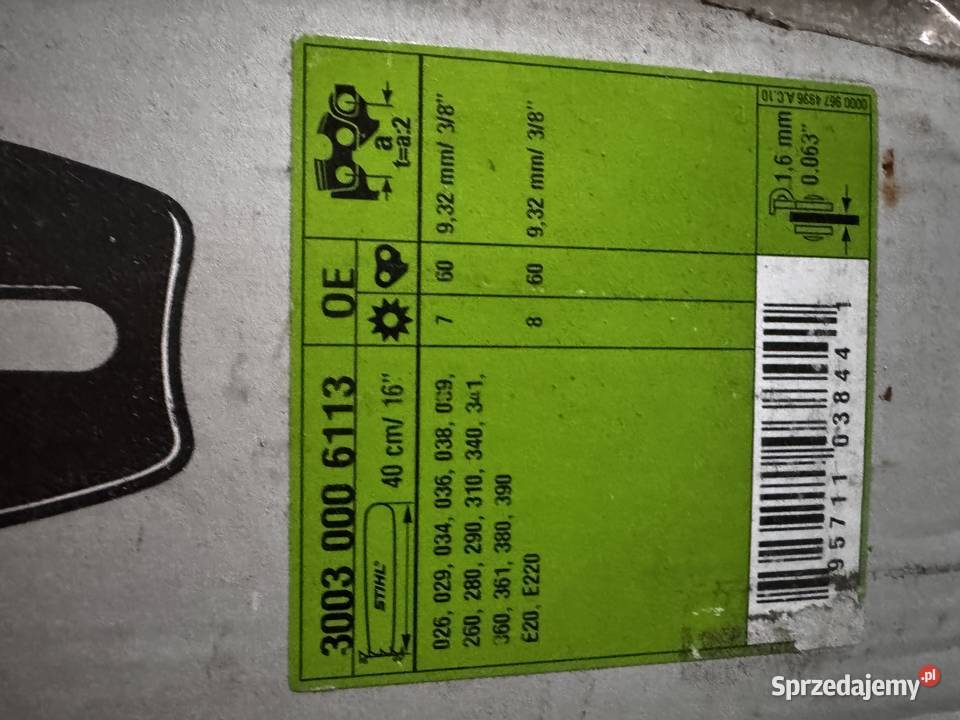 Prowadnica STIHL 4016 Kętrzyn sprzedam