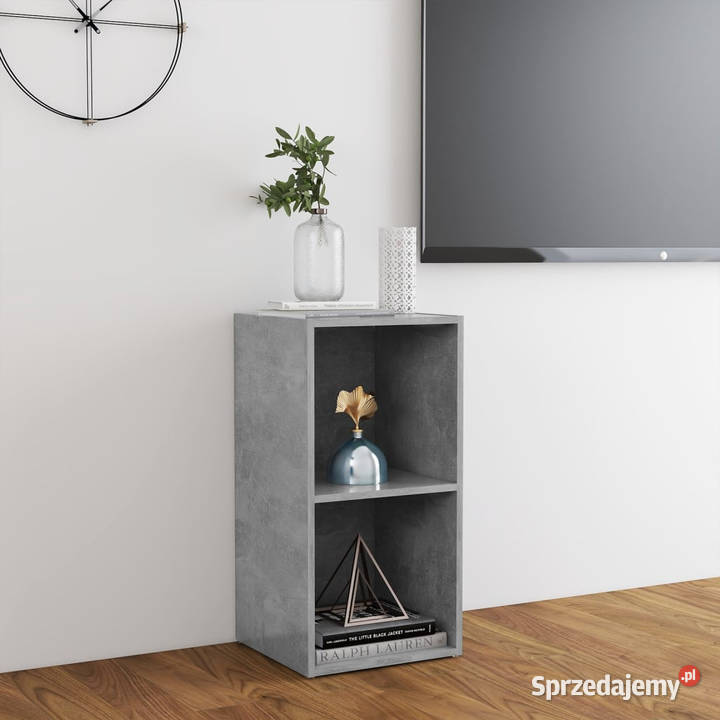 Szafka pod TV szarość betonu 72x35x365 WM805529 Warszawa