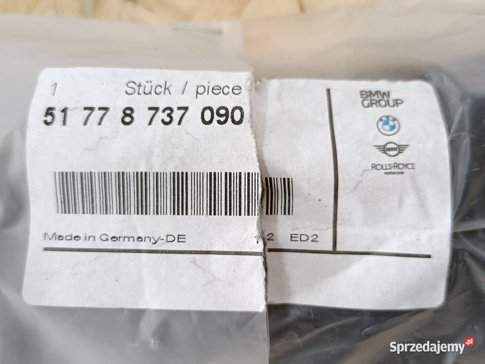BMW 4 G26 ŚLIZG MOCOWANIE LISTWY PROGOWEJ TYLNA osobowe Pleszew