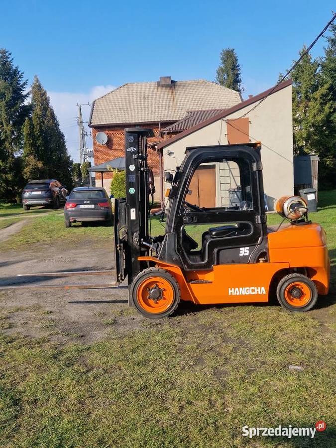 Wózek widłowy HANGCHA 35 ogrzewana kabina Poręba