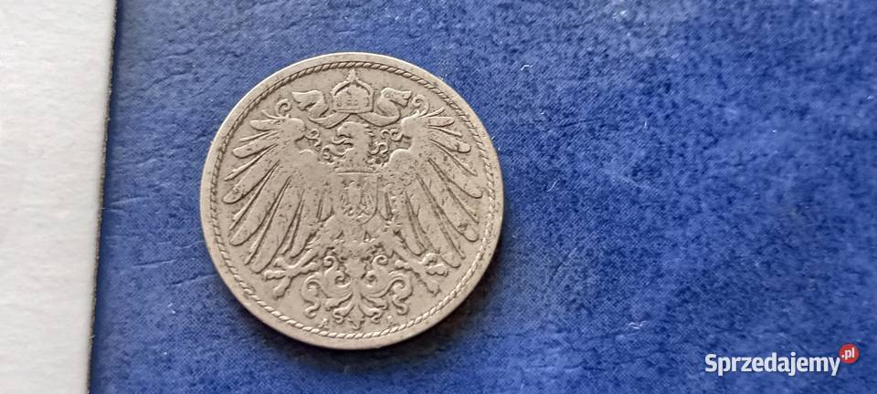 Stare monety 10 fenig 1900 A NIemcy Lesko