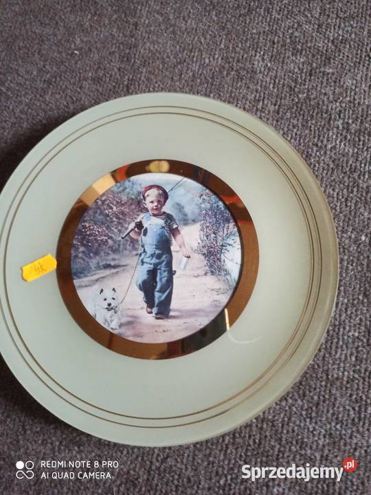 Szklany talerz Z przyjacielem w świat Do