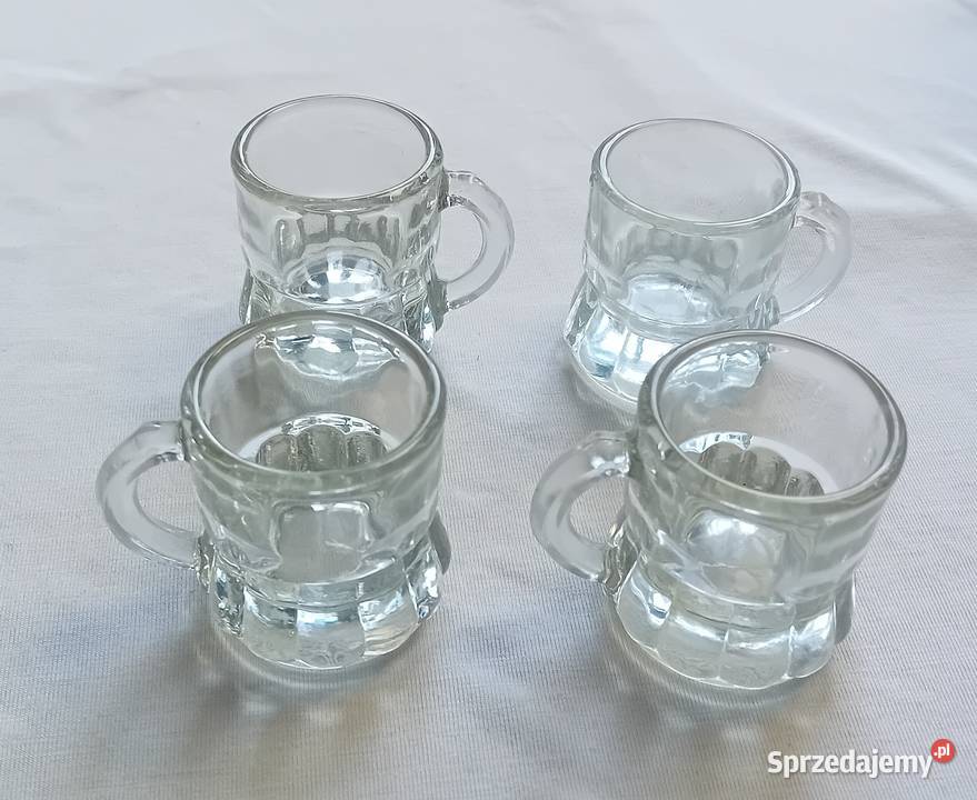 Kieliszki z uszkiem do sznapsa Vintage Koźminek
