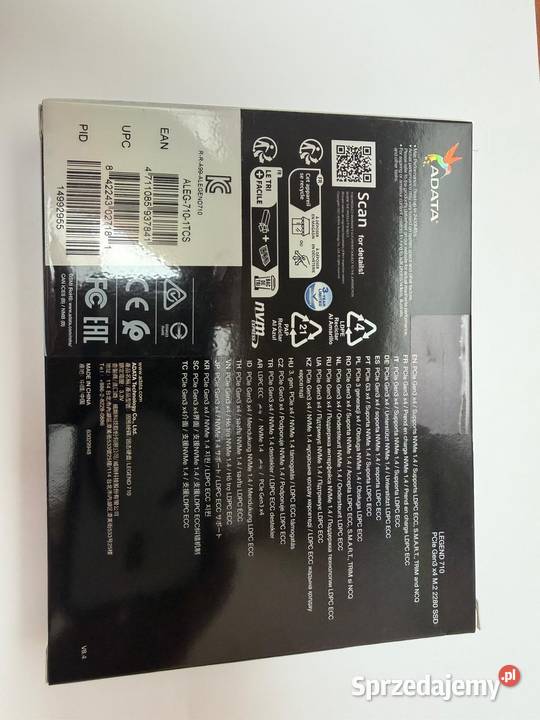Dysk ADATA Legend 710 1TB SSD NVMe M2 NOWY Warszawa sprzedam