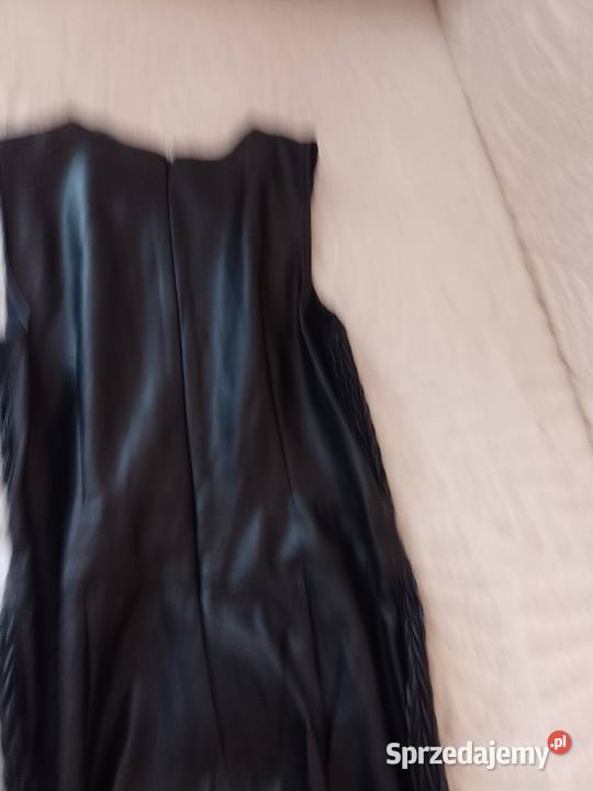 34XS ZARA Skórzana sukienka ołówkowa z Madrytu Kraków