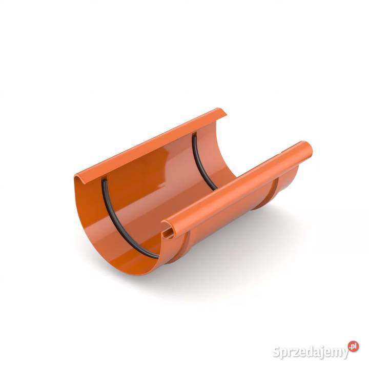 Bryza PVC Złączka rynny 75 mm ceglasty