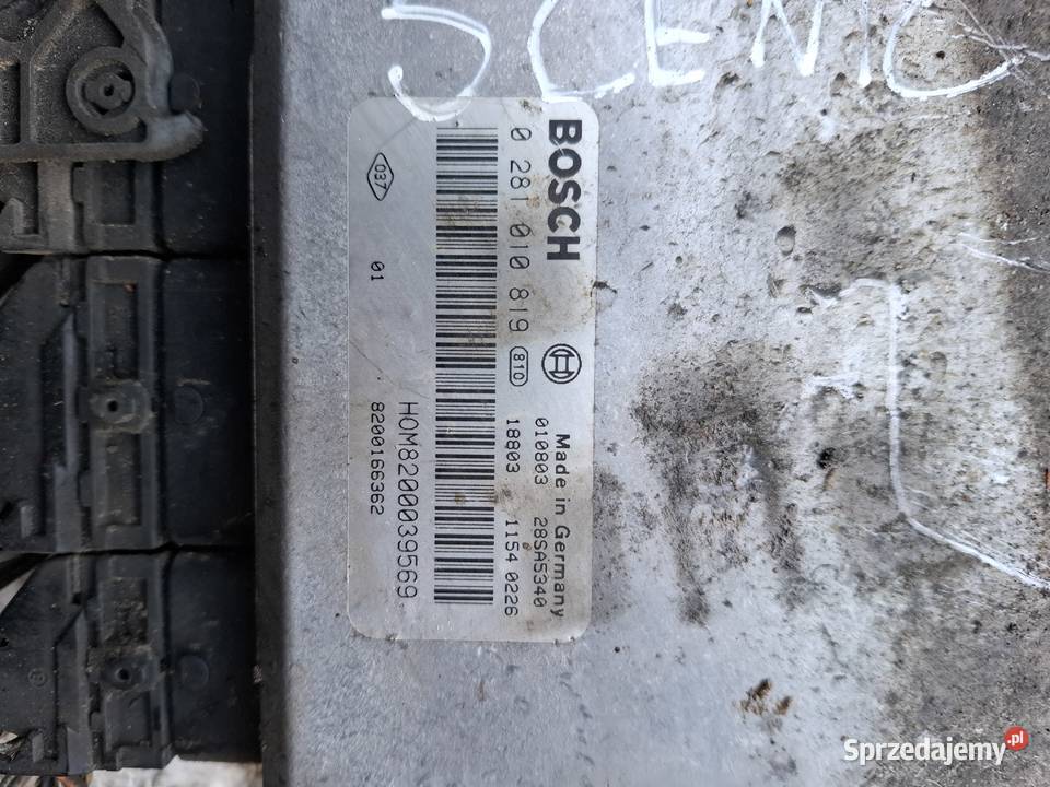 Komputer Sterownik Silnika Renault Scenic osobowe Wisznice