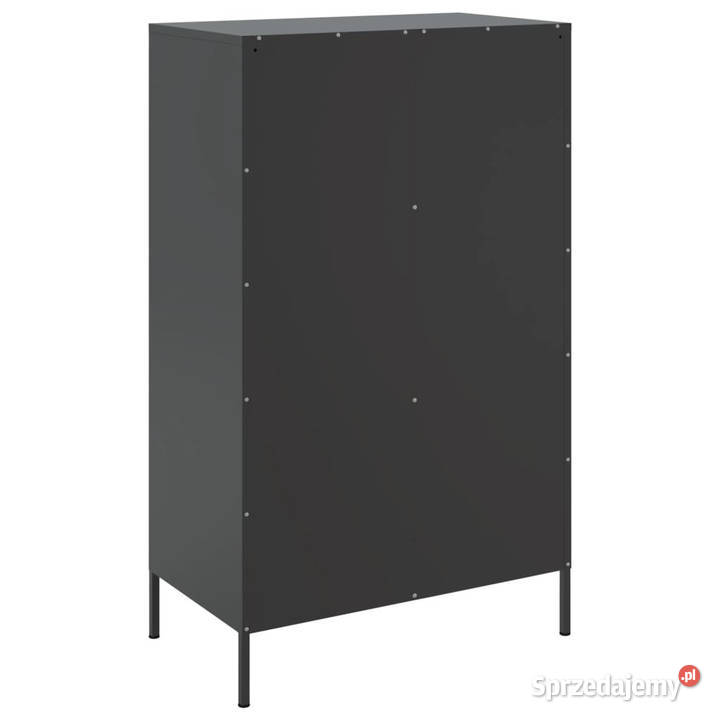 Szafka czarna 68x39x113 stal WM842964 mazowieckie Warszawa