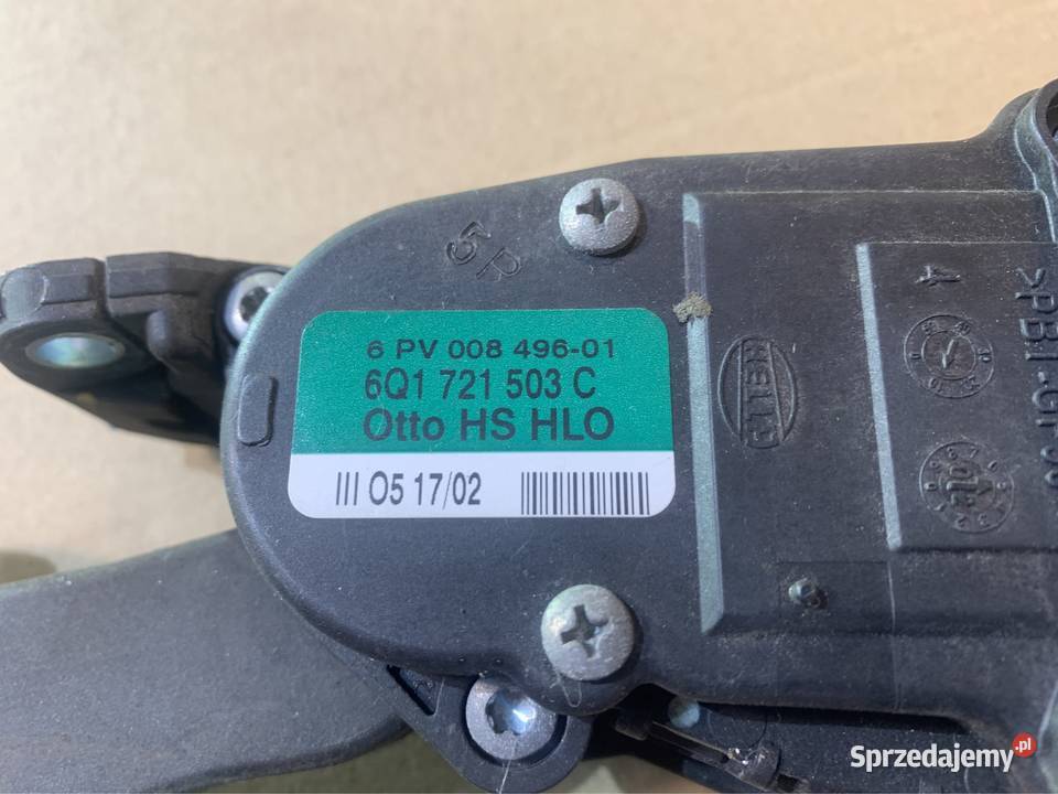 Potencjometr pedał gazu 6q1721503C seat Ibiza 3 Szczecin